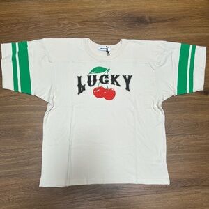 Daydreamer Lucky Cherry Vintage-Inspired Football T